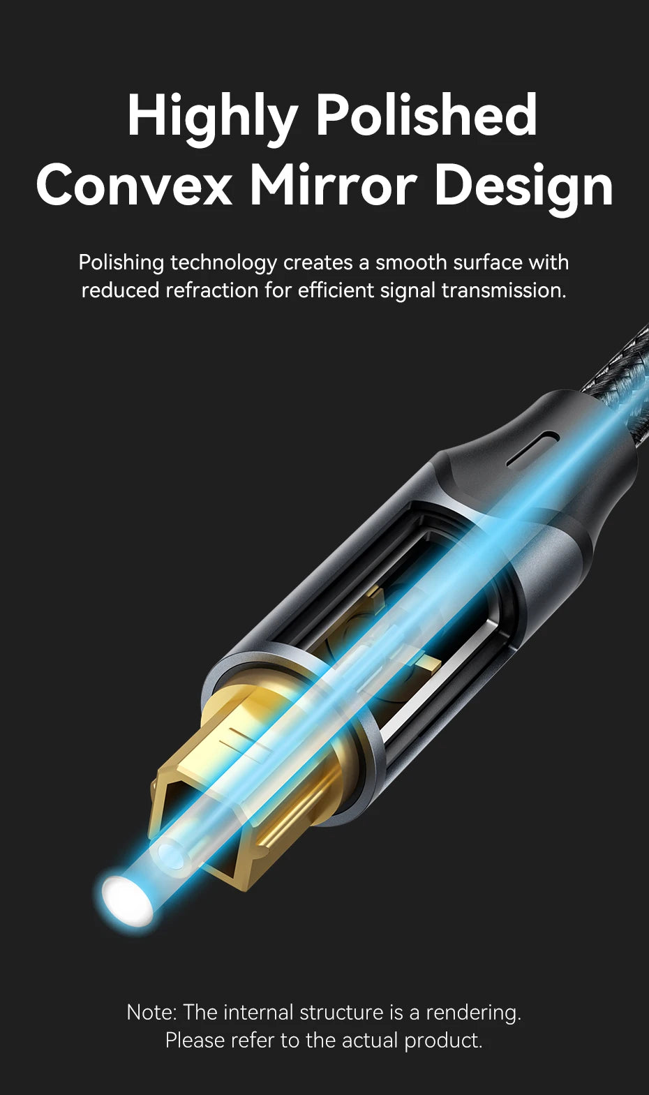 Vention Toslink SPDIF Optical Audio Cable for Amplifiers - Smarsty
