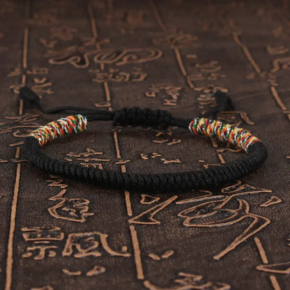 Tibetan Buddhist Lucky Bracelet Adjustable Red Thread Braid - Smarsty