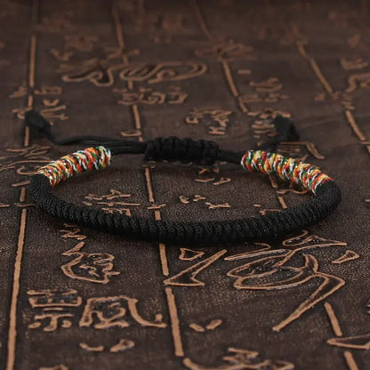 Tibetan Buddhist Lucky Bracelet Adjustable Red Thread Braid - Smarsty