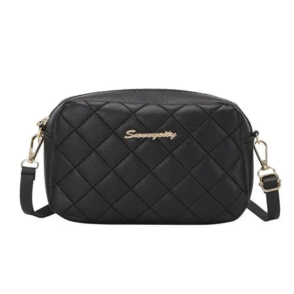 Embroidered Camera Bag Crossbody For Women Checkered - Smarsty