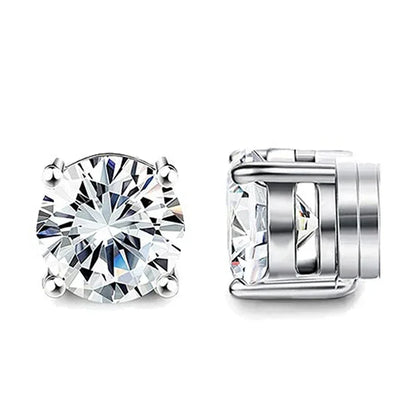 Crystal Magnetic Clip Earrings Non Piercing Strong Hold - Smarsty
