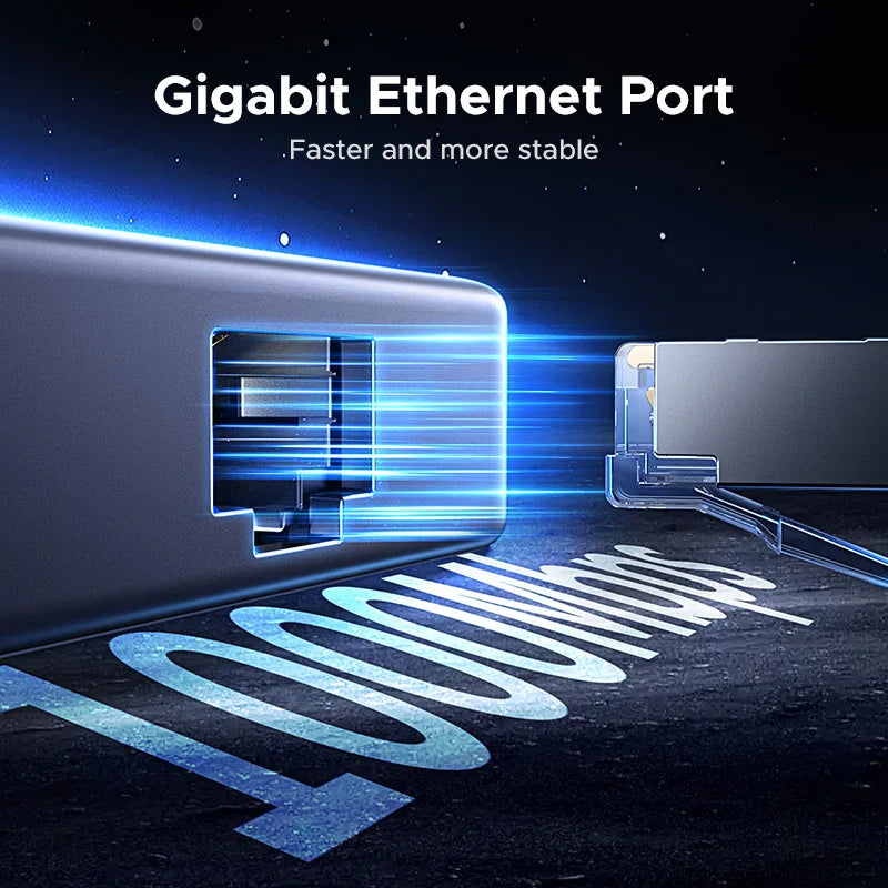 USB C Hub With 4K HDMI And Gigabit Ethernet Docking