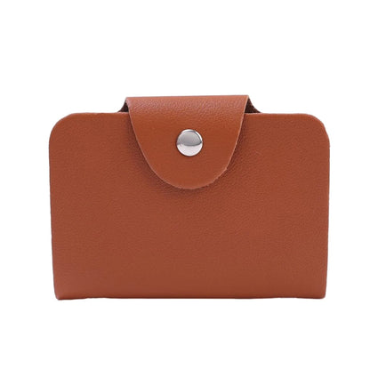 24 Bits Credit Card Holder Business Bank Card Pocket PU Large Capacity Card Cash Storage Clip Organizer Case ID Holder Pouch