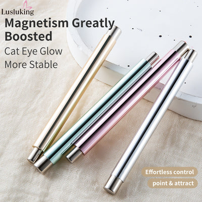 Cat Eye Nail Art Magnetic Tool Cylindrical Stick with Ball Magnet Manicure Accessory for Glass Bead Effects Fits UV Gel Polish - Smarsty
