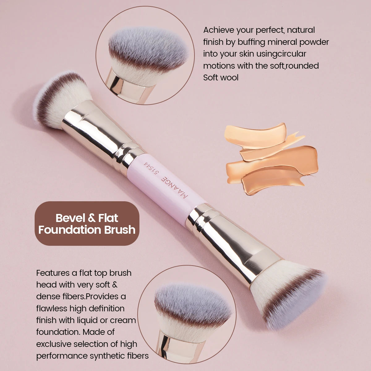 MAANGE Double Head Makeup Brush for Flawless Blending - Smarsty