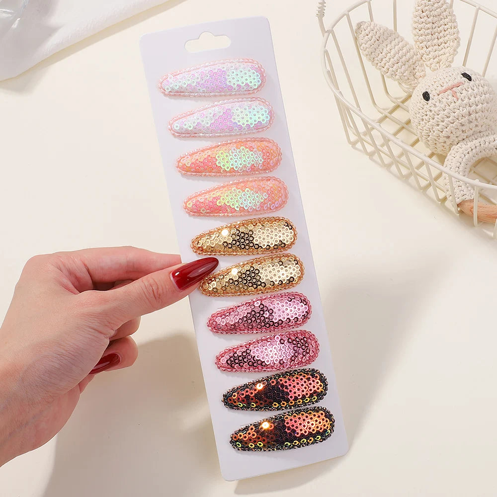 10 Pcs Cotton Alloy Hair Clips for Kids - Smarsty