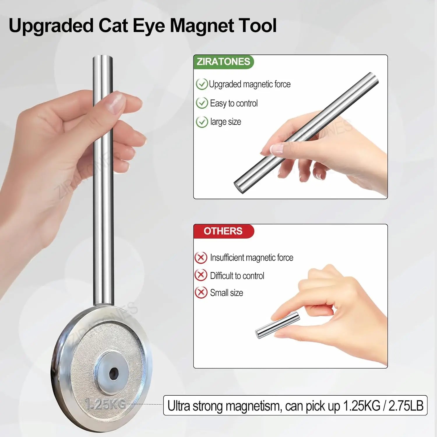 1pc Cylindrical Magnet for Cat Eye UV Gel Varnish with Nails Art Decoration Fashion Nail Magnet Tools for Manicure Design Tools