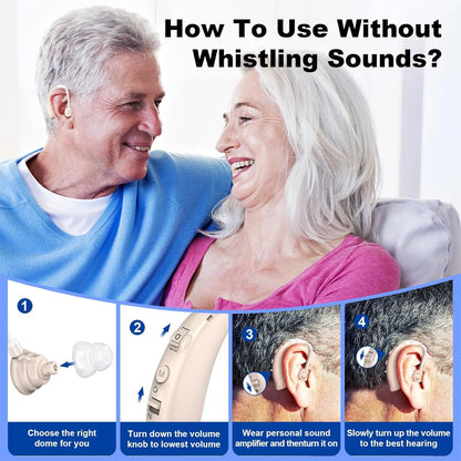 Rechargeable High Performance Hearing Aids With Charger - Smarsty