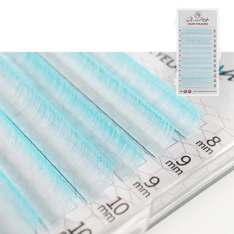 Glamlash Morandi Grey Colorful Individual Eyelash Extensions - Smarsty