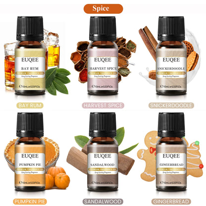 EUQEE 6 Piece Fragrance Oil Set for Diffusers - Smarsty