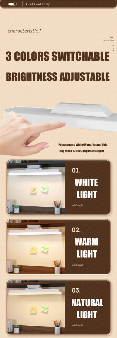 LED Desk Lamp with Magnetic Base and Dimmable Light - Smarsty