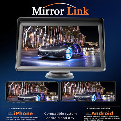 7 Inch CarPlay Android Auto Multimedia Receiver With Touch - Smarsty