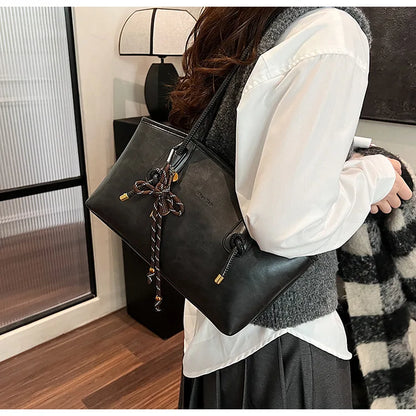PU Leather Shoulder Bag For Women Versatile Crossbody Tote - Smarsty