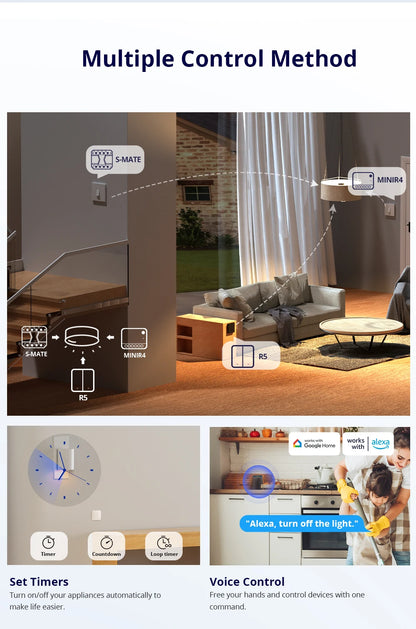 Sonoff Mini R4 WiFi Smart Home Switch Remote Control - Smarsty
