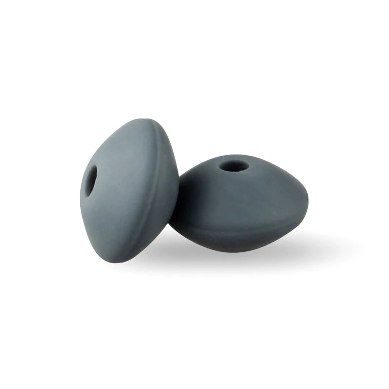 Silicone Beads 12mm Lentil Focal Beads Non Toxic Diy Set - Smarsty