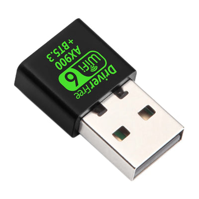 USB WiFi 6 Bluetooth 5.3 Adapter USB WiFi Network Wireless Wlan Receiver Dual Band 2.4/5.8GHz Mini USB WiFi Dongle Driver Free