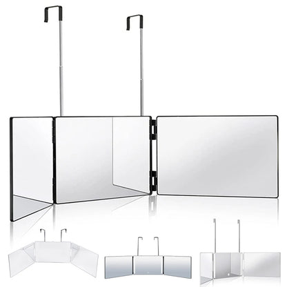 360 Degree LED Trifold Haircut Mirror for Easy Styling - Smarsty