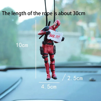 Deadpool Car Pendant Rearview Mirror Charm Interior Decor - Smarsty