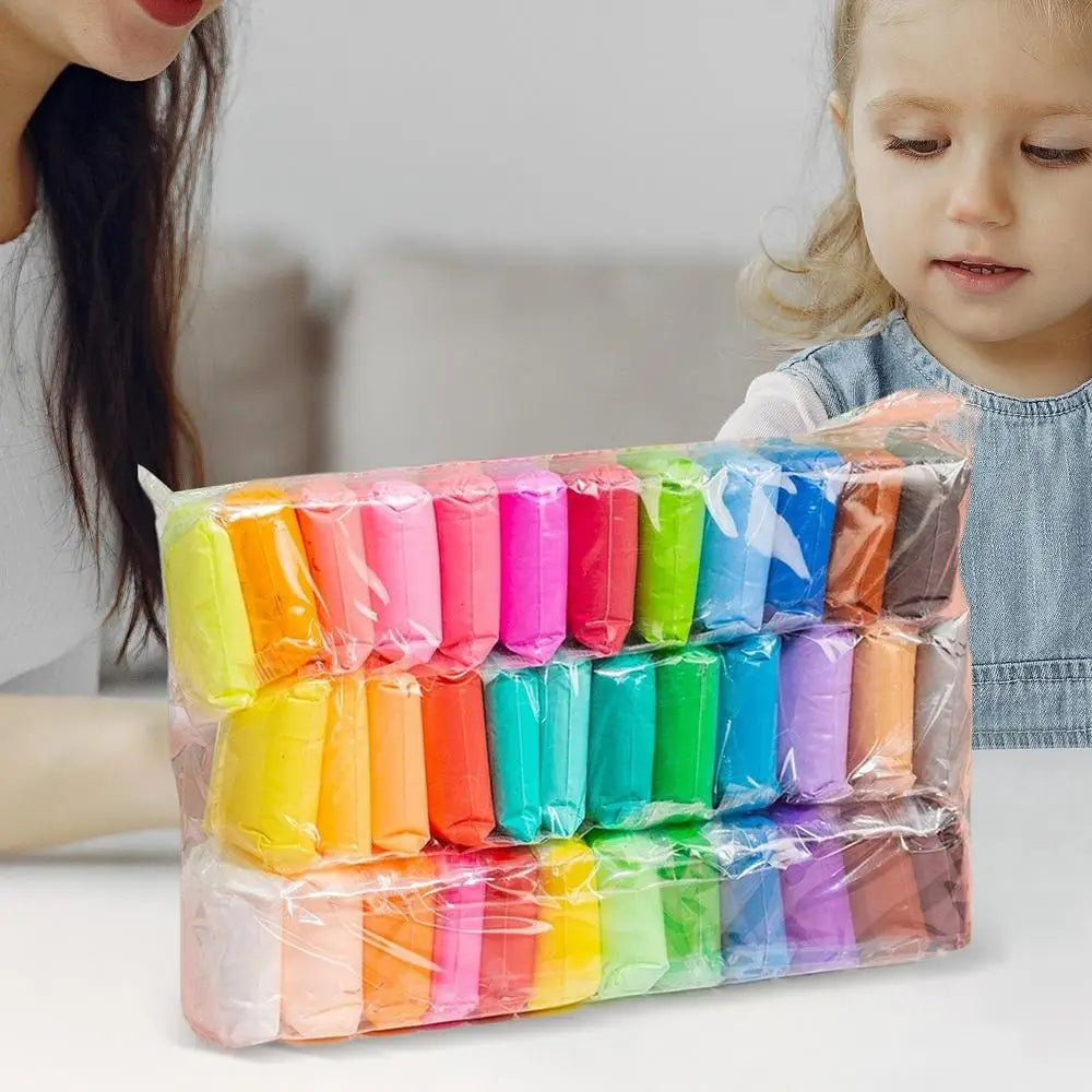 Colored Clay Child Modelling Craft Children Air Dry Clay With Hand Tools Stimulate Kids Early Learning Activities Interactive - Smarsty