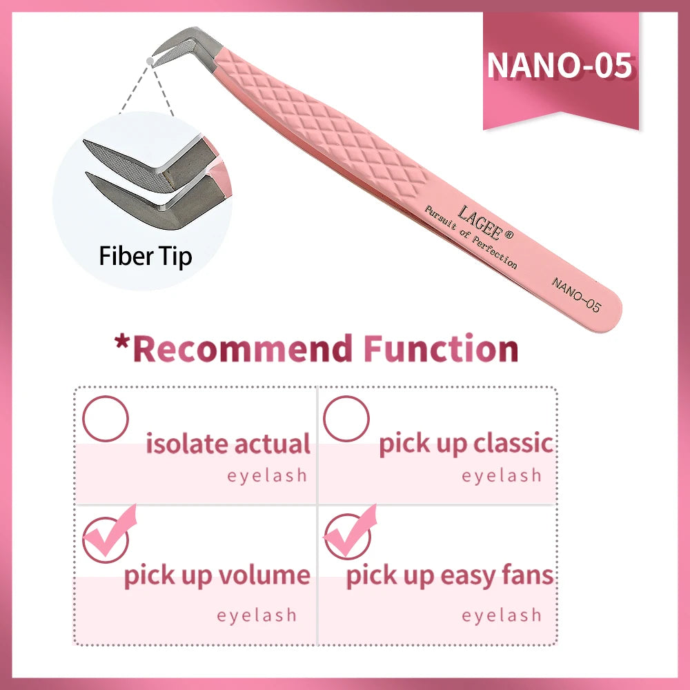 LAGEE Precision Lash Extension Tweezer with Nano Technology - Smarsty