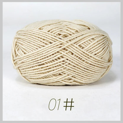 Soft Milk Cotton Yarn for Hand Knitting Projects - Smarsty