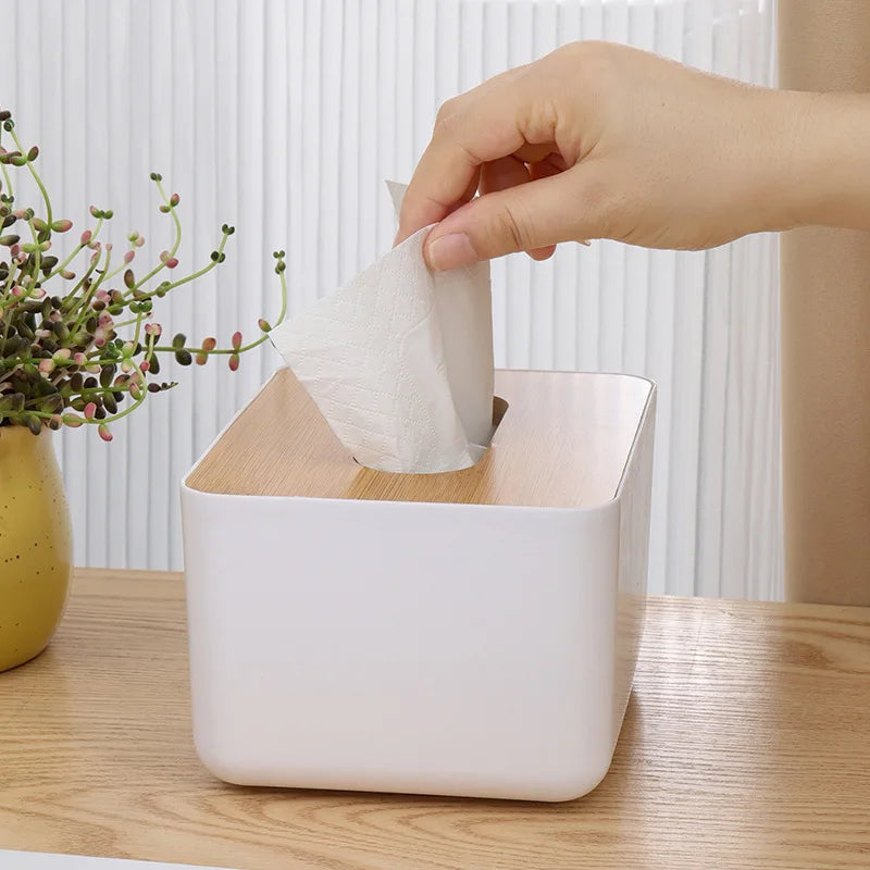 1pc Tissue Box Holder, Desktop Tissue Holder, Decorative Tissue Holder, Kitchen Bedroom Living Room Dining Room, Home Decor