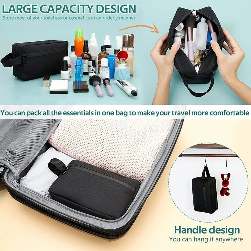 Travel Mens Toiletry Bag Women Cosmetic Necessaire Case Waterproof Ladies Makeup Bag Beauty Wash Pouch Handbag - Smarsty