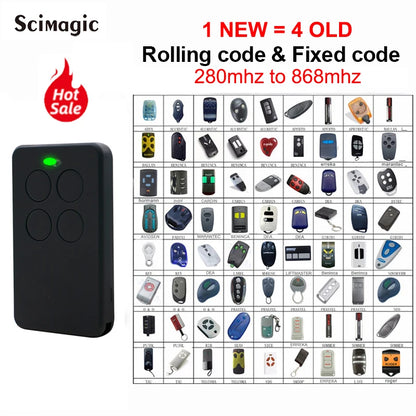 Universal Garage Door Remote Control Duplicator 4 in 1 - Smarsty