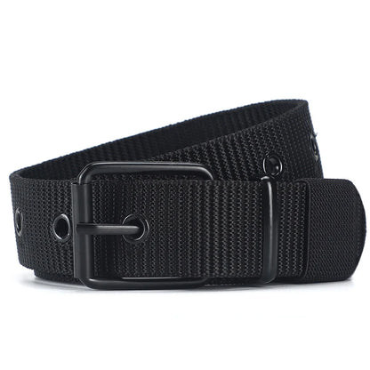 Unisex Canvas Belt Durable Outdoor Sports Pin Buckle - Smarsty