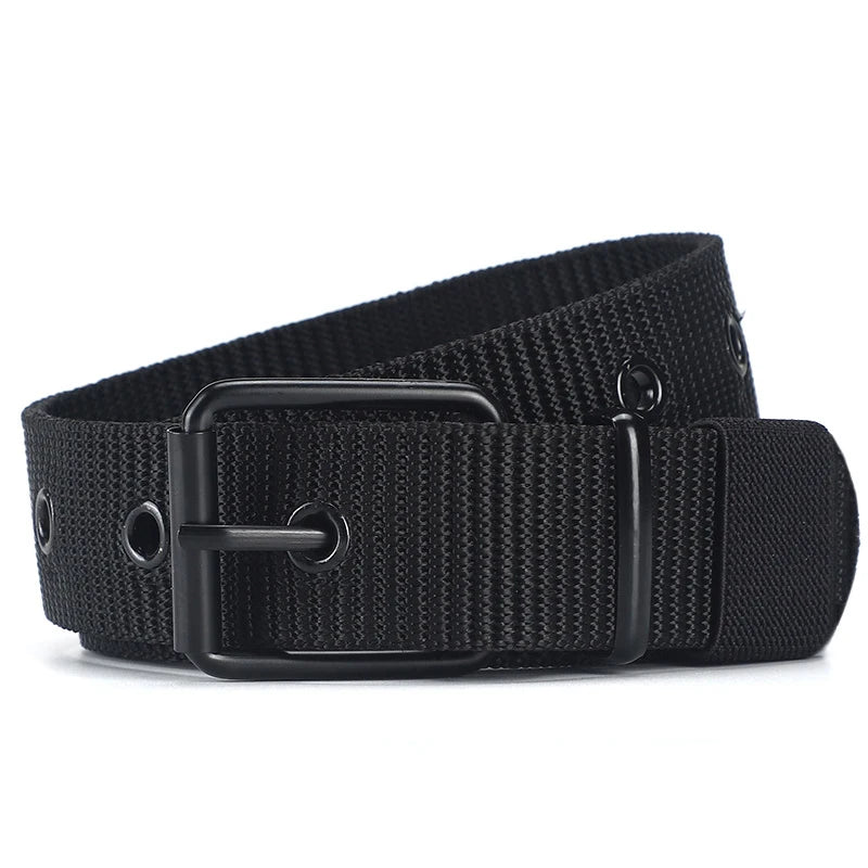 Unisex Canvas Belt Durable Outdoor Sports Pin Buckle - Smarsty