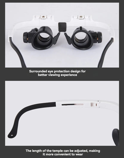 LED Magnifying Glass with Adjustable Magnification for Precision Viewing - Smarsty
