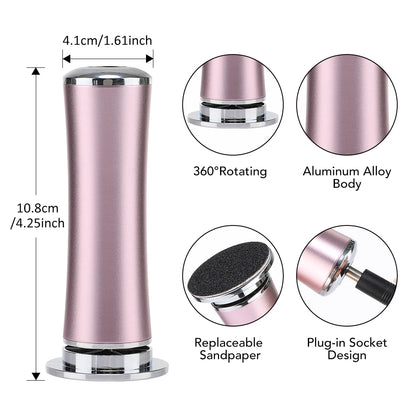 Rechargeable Electric Foot File for Dead Skin Removal - Smarsty