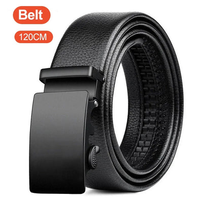 Business Men Leather Belt Automatic Buckle Durable - Smarsty