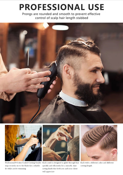 Professional Hair Clipper Guide Comb Set for Precise Haircuts - Smarsty
