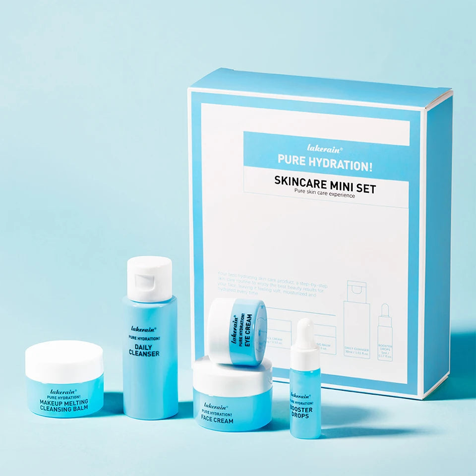 5PCS Skincare Set Hydrate Brighten Firm Skin Exfoliating Acne Removal Shrink Pore Fix Sensitive Dullness Collagen Face Kit