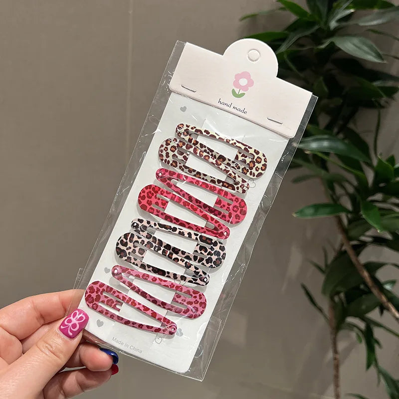 Leopard Print Hair Clips Set for Women - Smarsty