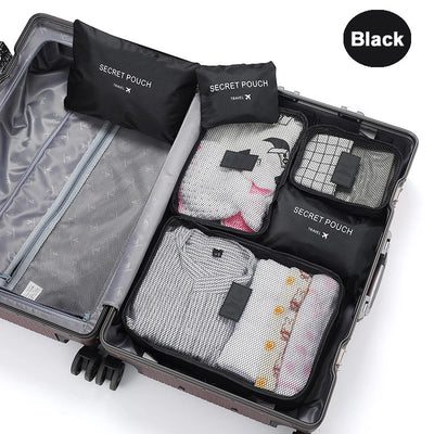 6 Pcs Travel Packing Cubes Luggage Organizer Set For Shoes - Smarsty