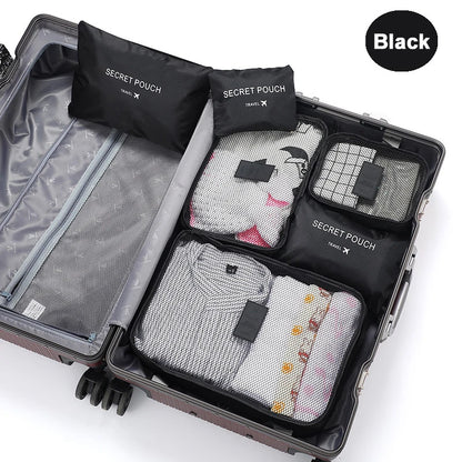 6 Pcs Travel Packing Cubes Luggage Organizer Set For Shoes - Smarsty
