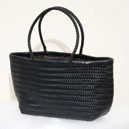 Genuine Leather Tote Bag For Women With Crossbody Strap - Smarsty