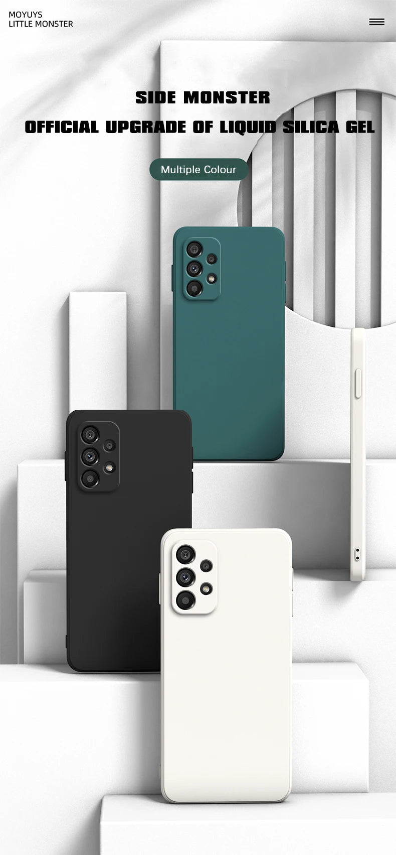 Durable Silicone Phone Case Fingerprint Resistant 5G - Smarsty