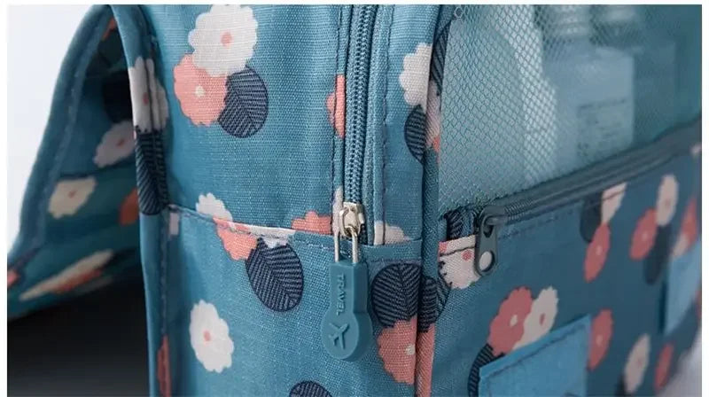 Waterproof Cosmetic Bag Travel Pouch With Hook Organizer - Smarsty