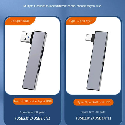 Type C USB Hub UltraSlim Three Port OTG USB 3.0