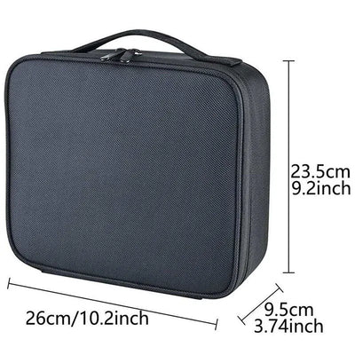 New Makeup Bag for Women Travel Waterproof Necessary Beauty Brush Embroidery Tool Storage Cosmetic Case Professional Makeup Box - Smarsty