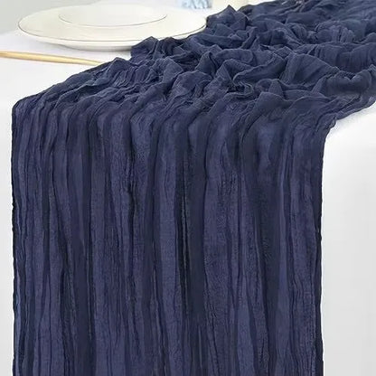 Gauze Table Runner for Rustic Beach Weddings - Smarsty