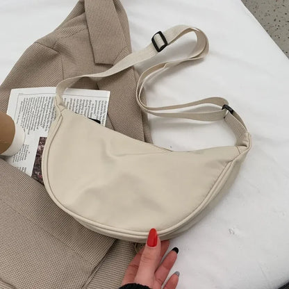 Women Backpack PU Leather Crossbody Bag With Zipper - Smarsty