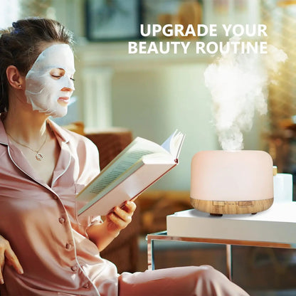 USB Aroma Diffuser with Remote Control and Colorful Lights - Smarsty