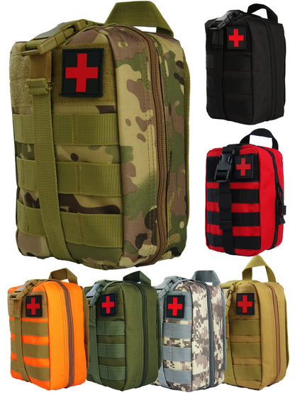 First Aid Bag Camping Tactical Medical Pouch EMT Emergency Survival Kit Hunting Outdoor Box Large Size 800D Nylon Bag Package by Smarsty