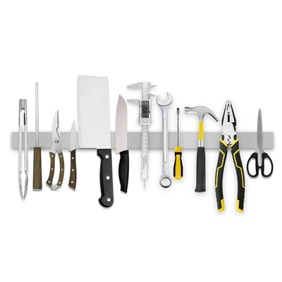 Stainless Steel Knife Stand Strip Organizer Strong Magnetic Knife Holder Wall Mount Kitchen Bar Storage Kitchen Accessories by Smarsty