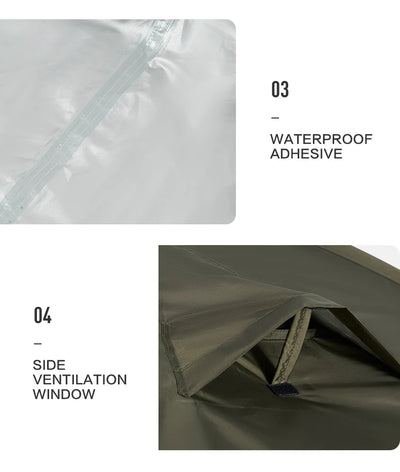 MOBI GARDEN Camping Backpacking Tent Waterproof Rainproof Hiking Silver Coated Sun Protection Easy Set Up by Smarsty
