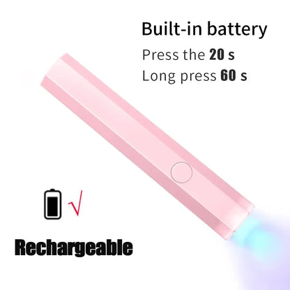 Portable Mini Nail Lamp for Quick Dry Gel Polish - Smarsty